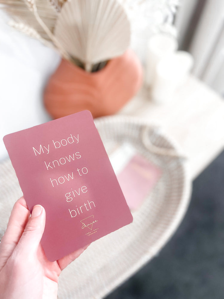 Pregnancy and Labour Affirmation Cards
